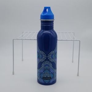 Vera Bradley Blue Paisley 25oz Stainless Steel Mandala Water Bottle